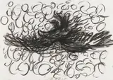 Georg Baselitz, Untitled (Adler (Pastorale)), 1985, Charcoal on card
