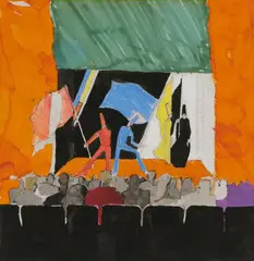 Kai Althoff, Untitled, Around 1988/1989, Mixed media on paper