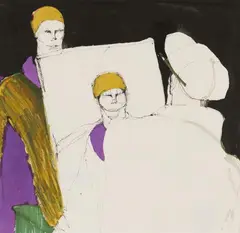 Kai Althoff, Untitled, Around 1988/1989, Mixed media on paper