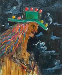 George Condo, El Coyote, 1989, Oil on canvas