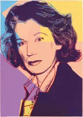 Mildred Scheel by Andy Warhol, 1980, Farbserigrafie und Diamantstaub auf Arches-Velin, sold Dec 2025