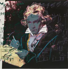Andy Warhol, Beethoven, 1907, Colour screenprint on Lenox Museum Board