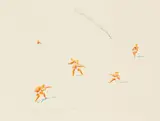 Norbert Bisky, Der unsichtbare Feind, 2004, Watercolour on paper