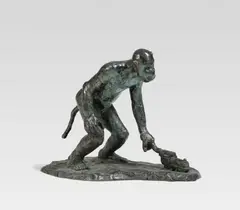 Jörg Immendorff, Malerstamm Max, 2002, Bronze with blackish-green patina. Approx