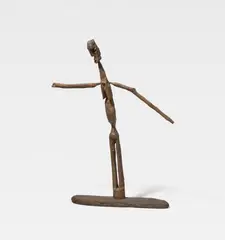A. R. Penck, Frau mit ausgebreiteten Armen, 1986, Bronze with brown patina