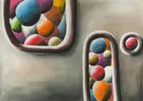 Andreas Schulze, Untitled, 1987, Acrylic on nettle