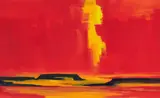Bernd Zimmer, Namib. Dünenkamm II, 1999, Acrylic on canvas
