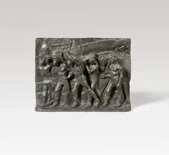Constantin Meunier, Der Hafen (Le port), 1895, Bronze relief