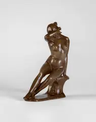 Aristide Maillol, Femme assise le bras replié autour de la tête, Circa 1905, Bronze