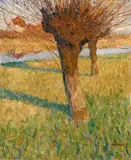 Walter Ophey, Weiden am Fluss, 1906, Oil on canvas