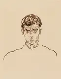 Egon Schiele, Paris von Gütersloh, 1918, Lithograph on smooth paper