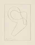 Jean Arp, Untitled, Circa 1958, Pencil on light card