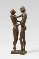 Gerhard Marcks, Kleines Liebespaar, unbekleidet, 1973, Bronze