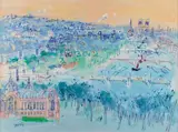 Jean Dufy, La Seine et le Petit Palais, Circa 1947-1950, Watercolour and gouache on machine-made laid paper with watermark "MBM"