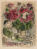Marc Chagall, Le bouquet du peintre, 1967, Colour lithograph on wove paper with "Arches" watermark