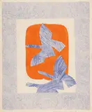 Georges Braque, Oiseaux en vol, 1961, Colour lithograph on wove paper with "ARCHES" watermark