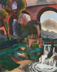 Auguste Herbin, Viaduc de Saint-Benin, 1909, Oil on canvas