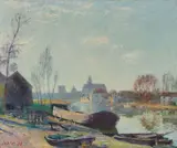 Alfred Sisley, Le Chantier de Matrat, Moret-sur-Loing, 1888, Oil on canvas