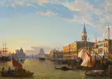 Friedrich Nerly, View over the Bacino di San Marco in Venice