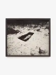 Dieter Appelt, Schneeloch (from the series: Erinnerungsspur), 1977-79, Gelatin silver print, mounted on cardboard