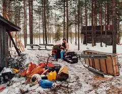 Esko Männikkö, Savukoski, 1994, Chromogenic print on foam board, printed