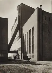 Hugo Schmölz, Untitled (Mining complex), 1930, Vintage gelatin silver (contact) print on Agfa-Brovira paper