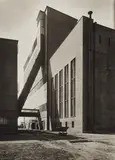 Hugo Schmölz, Untitled (Mining complex), 1930, Vintage gelatin silver (contact) print on Agfa-Brovira paper
