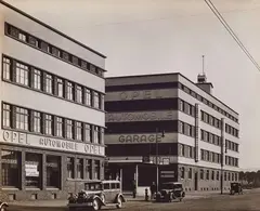 Werner Mantz, Autohaus Thüllen, Aachen, 1928, Vintage gelatin silver print