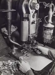Untitled (Scissors factory, Solingen) by Albert Renger-Patzsch, 1930, Vintage gelatin silver print on Agfa-Brovira paper, sold Dec 2025