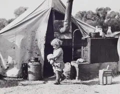 Dorothea Lange, Child of Migratory Worker, American River Camp near Sacramento, California, 1936, Vintage gelatin silver print