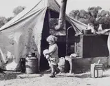 Dorothea Lange, Child of Migratory Worker, American River Camp near Sacramento, California, 1936, Vintage gelatin silver print