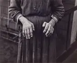 Russell Lee, The hands of Mrs. Andrew Ostermeyer, wife of a homesteader, Woodbury County, Iowa, 1936, Gelatin silver print, printed later