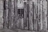 Russell Lee, Detail of side of Earl Pauley's farmhouse near Smithland, Iowa, 1936, Vintage ferrotyped gelatin silver print