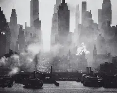 Andreas Feininger, 42nd Street as viewed from Weehawken, New York, 1942, Gelatin silver print, printed later by Teresa Engle