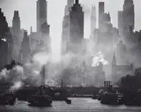 Andreas Feininger, 42nd Street as viewed from Weehawken, New York, 1942, Gelatin silver print, printed later by Teresa Engle