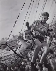Herbert List, Oktoberfest Munich, c. 1950, 6 vintage ferrotyped gelatin silver prints on Agfa-Brovira paper. From
