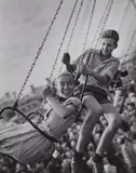 Herbert List, Oktoberfest Munich, c. 1950, 6 vintage ferrotyped gelatin silver prints on Agfa-Brovira paper. From