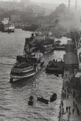 Ara Güler, Galata Bridge, Istanbul, 1955, Gelatin silver print, printed later