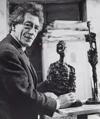 Alberto Giacometti by Gisèle Freund, 1964, Gelatin silver print, printed 1970s, sold Dec 2025