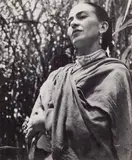 Gisèle Freund, Frida Kahlo in her garden, Coyoacán, Mexico City, c. 1951, Vintage gelatin silver print