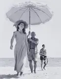 Robert Capa, Pablo Picasso & Francoise Gilot, Golfe-Juan, France, 1948, Posthumous gelatin silver print, printed