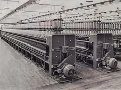 Machine Details, Schubert & Salzer Factory, Ingolstadt by Albert Renger-Patzsch, 1950, 2 vintage gelatin silver prints on Agfa-Brovira paper, sold Dec 2025