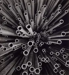 Peter Keetman, Rohre (Maximilian-Hütte), 1958, Vintage ferrotyped gelatin silver print