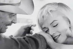 Cornell Capa, Marilyn Monroe and Clark Gable during the filming of 'The Misfits', Nevada, 1960, Gelatin silver print, printed