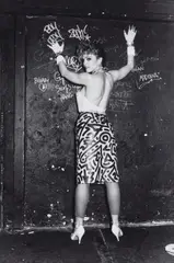 Madonna Backstage in der Paradise Garage, New York by Volker Hinz, 1983, Gelatin silver print, printed later, sold Dec 2025