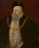 English School 16th century, Portrait of Robert Dudley, 1st Earl of Leicester, Oil on panel (parquetted)
