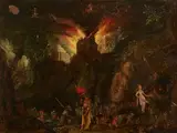The Temptations of St Anthony by follower of Jan Brueghel the Elder, Oil on copper, sold Nov 2025