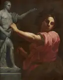 Emilian School 17th century, Allegory of Sculpture, Oil on canvas