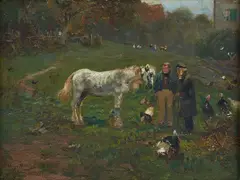 Hugo Mühlig, The Horse Doctor, Oil on panel