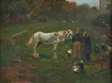 Hugo Mühlig, The Horse Doctor, Oil on panel